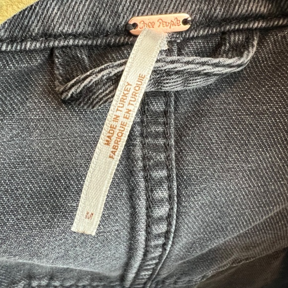 Free People Oversized Distressed Denim Jacket - Picture 5 of 9